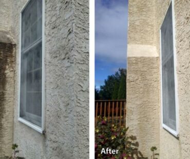 Stucco House Pressure Washed